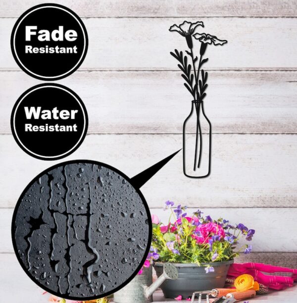 Vivegate Metal Flower Vase for Kitchen by Zento Store