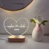 Personalized Wooden Night Light - Custom LED Lamp for Special Occasions