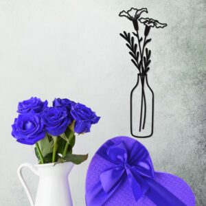 Vivegate Metal Flower Vase for Kitchen by Zento Store