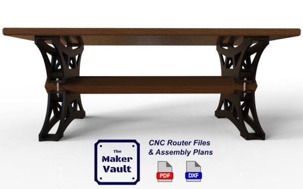 Modern Industrial Chic Dining Table Legs