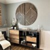 Handmade Mountain Art - Geometric Wood Wall Art