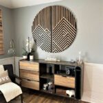 Handmade Mountain Art - Geometric Wood Wall Art