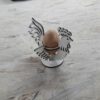 Cockerel with Egg Sculpture