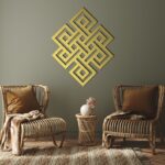 Handmade Geometric Wooden Wall Sconces (Set of 2) - Decorative Diamond Shelves