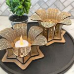 Easter Flowers Wooden Decoration Set