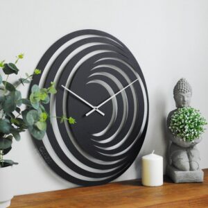 Wooden Hypnosis Wall Clock - Unique Timepiece for Contemporary Spaces