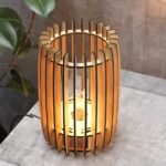 Modern Cylinder Table Wooden Lamp