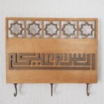 Vintage Wooden Key/Letter/Flyer Holder with Hooks by Zento Store