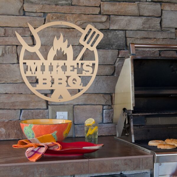 Custom BBQ Wooden Sign - Handcrafted Grill Master Gift