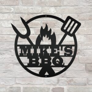 Custom BBQ Wooden Sign - Handcrafted Grill Master Gift