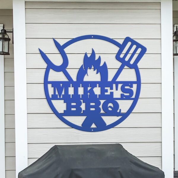 Custom BBQ Wooden Sign - Handcrafted Grill Master Gift