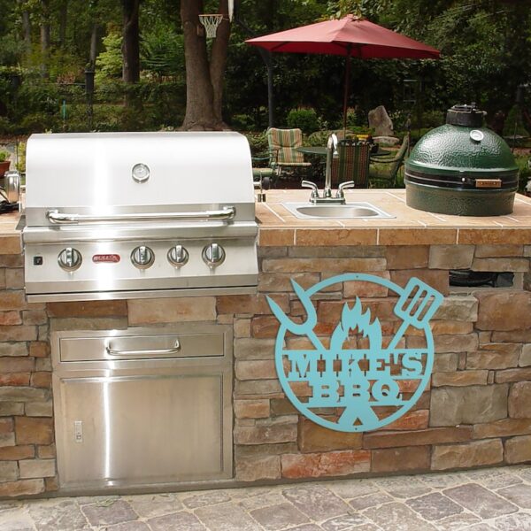 Custom BBQ Wooden Sign - Handcrafted Grill Master Gift