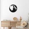 Big Moon Map Steel Wall Art - Unique Home and Office Decor