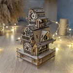 Artisan-Crafted Enchanted Garden House - Wooden Fantasy Building