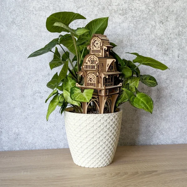 Artisan-Crafted Enchanted Garden House - Wooden Fantasy Building