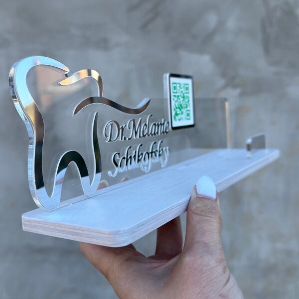 Business card holder , personalized dentist gift