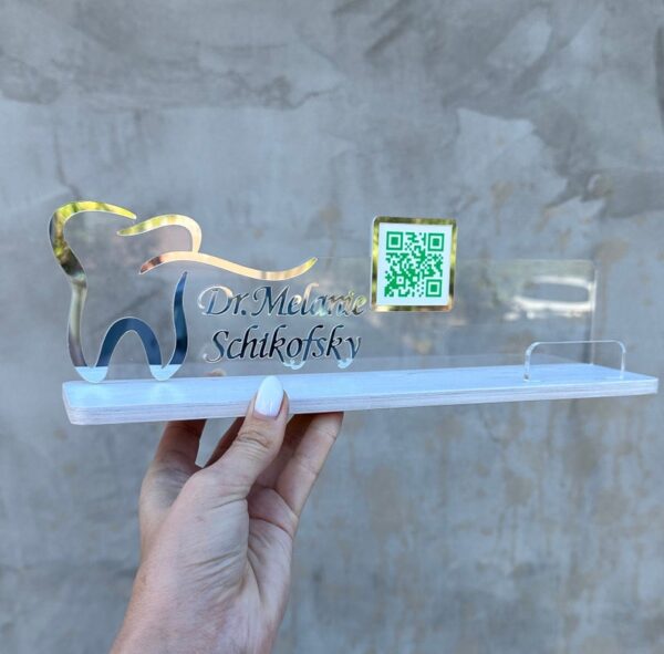 Business card holder , personalized dentist gift