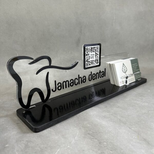 Business card holder , personalized dentist gift