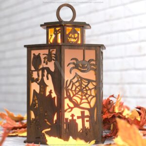 Zento Store: Halloween Candle Tealight Holder Pumpkin Witch Spider Lantern