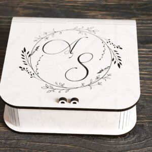 Book Shape Wooden Gift Box with Lock