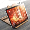 Zento Store:  Wooden Tablet Stand Flexible Tablet Holder