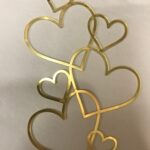 7 Cascading Heart Cake Topper , Cake Decoration , Hearts ,Cake Charm ,Silver , Gold , Love ,Valentines ,Wedding ,Anniversary gift , Cake Toper by Zento Stores- Customized