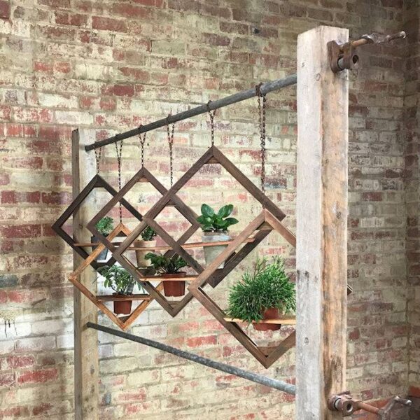 Hanging Wooden Planters