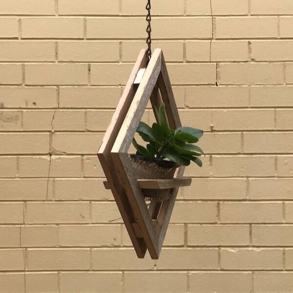 Hanging Wooden Planters