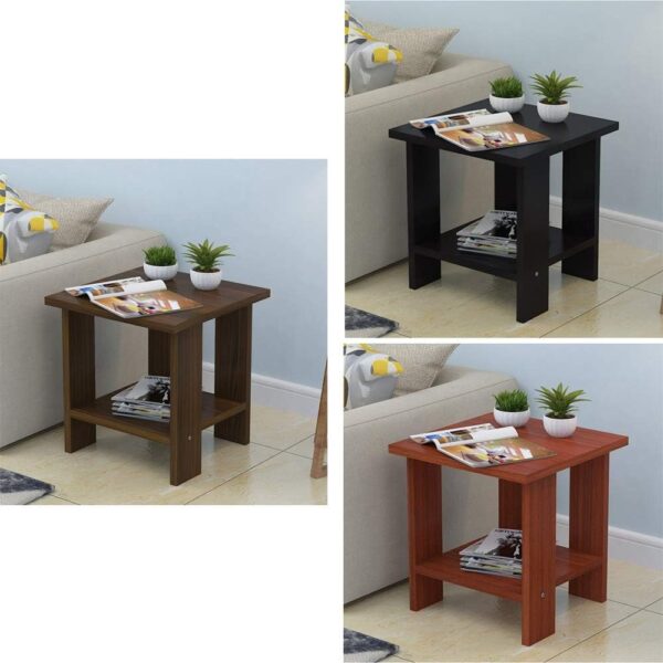 Coffee Table, Double Layer Side Table for Living Room