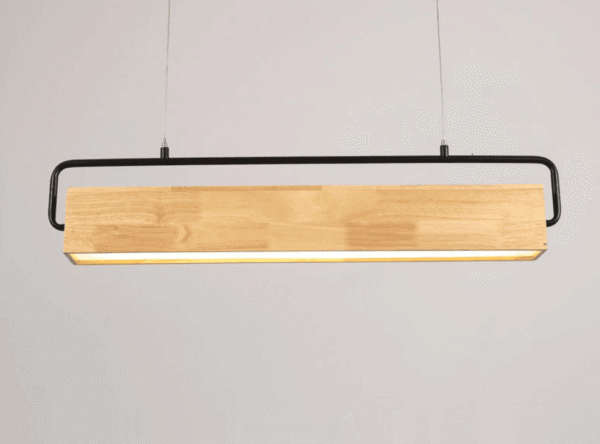 Halfdan Artisan Nordic Wood Pendant for Dining & Bar Spaces