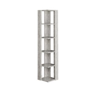 Zento+Modern+Corner+Bookcase+5+Tiers+-+34+x+34+x+161+cm+-+Space-Saving+Design-BF-630 (1)