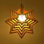 Starry Starry Wooden Pendant Light – Artistic Ceiling Lamp