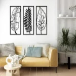 Set of 3 Leaf Metal Wall Art, Flower Wall Art, Flower Art, Flower, Spring Decor, Spring Art, Spring Wall Art, Spring, Wall Art, Wall Decor