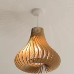 Twisted  Wooden Lampshade