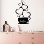 Coffee Cup Vinyl Wall Decal - Kitchen Decor Sticker