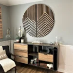 Handmade Mountain Art - Geometric Wood Wall Art