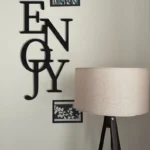 ENJOY Metal Wall Decor - With a Modern Design is a Perfect Gift Idea for living rooms, bedrooms, and children's rooms.