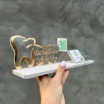 Business card holder , personalized dentist gift