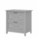 Bush Home Key West 2 Drawer Lateral File Cabinet in Cape Cod Gray, Document Storage for Home Office, Accent Chest with Drawers